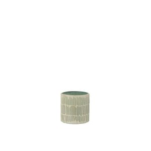TEALIGHT HOLDER MOSAIC GLASS GREY SMALL