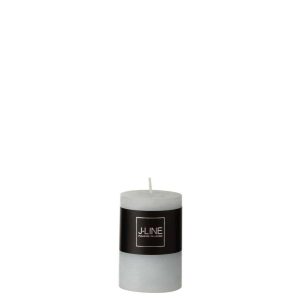 CYLINDER CANDLE  LIGHT BLUE  S18H