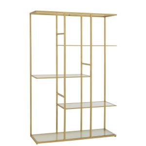 RACK IRON/GLASS GOLD COLORED