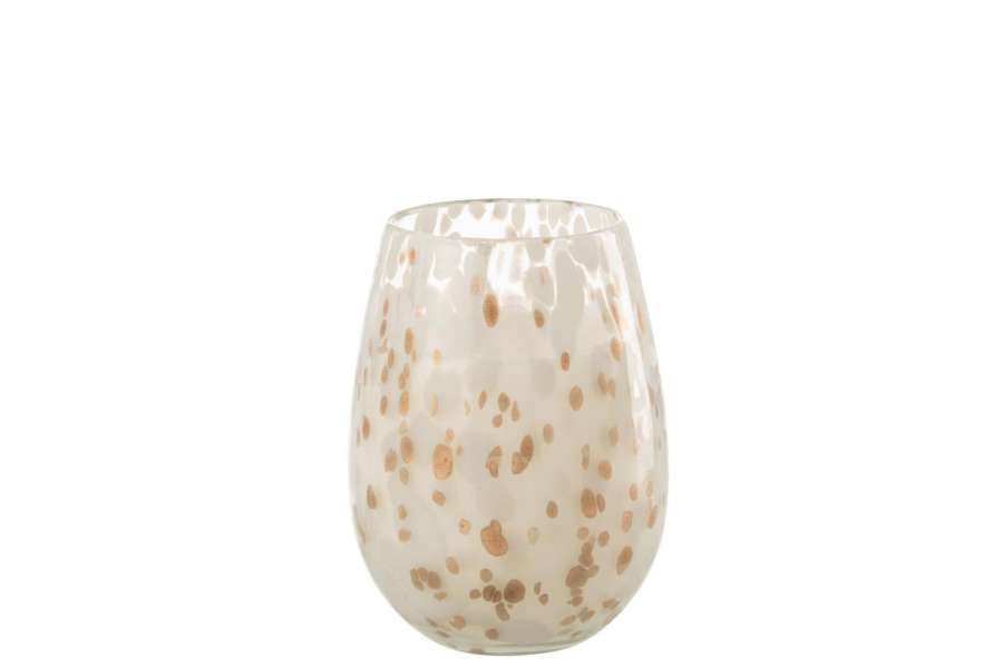 SCENTED CANDLE MIA WHITE/MIX GLASS MEDIUM-120H
