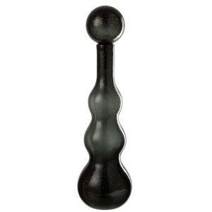 BOTTLE + STOP CAROL GLASS BLACK LARGE