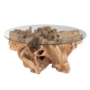 COFFEE TABLE RAOUL TEAK WOOD NATURAL LARGE