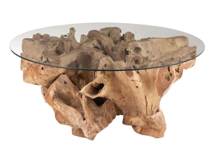 COFFEE TABLE RAOUL TEAK WOOD NATURAL LARGE