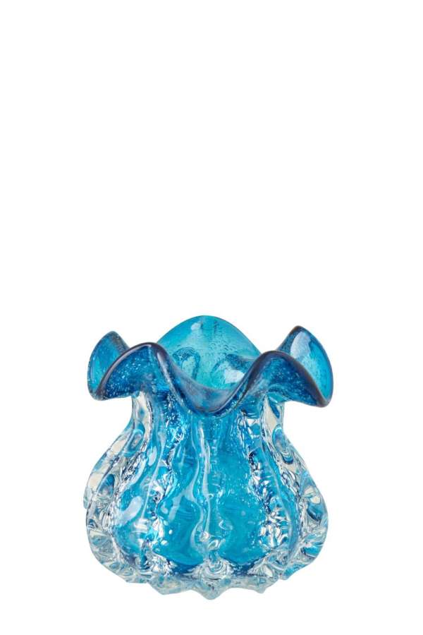 VASE RALPH GLASS BLUE SMALL