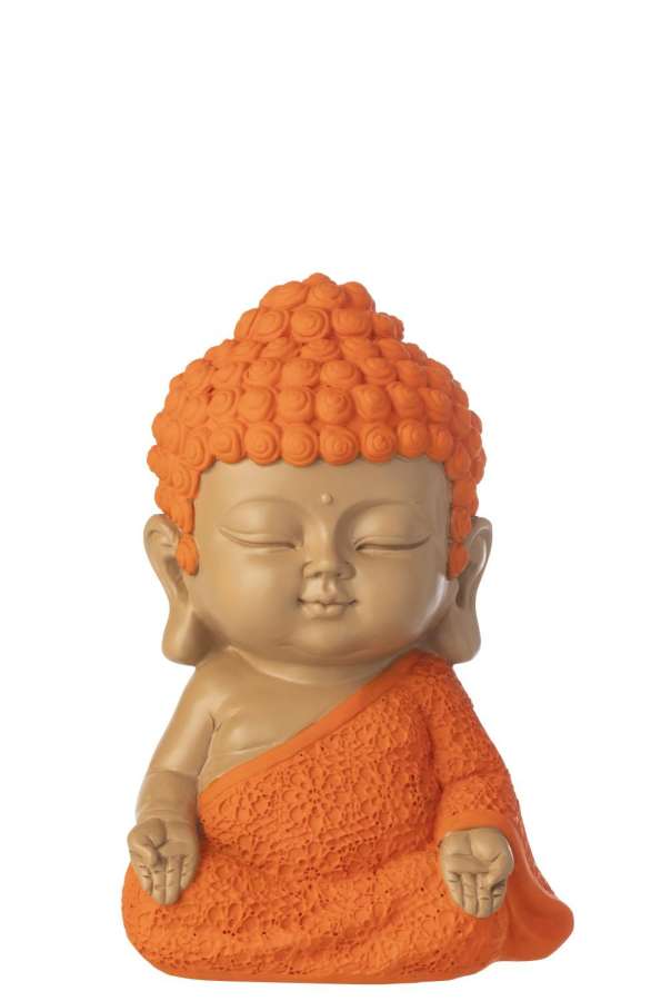 MONK ZEN POLYRESIN ORANGE