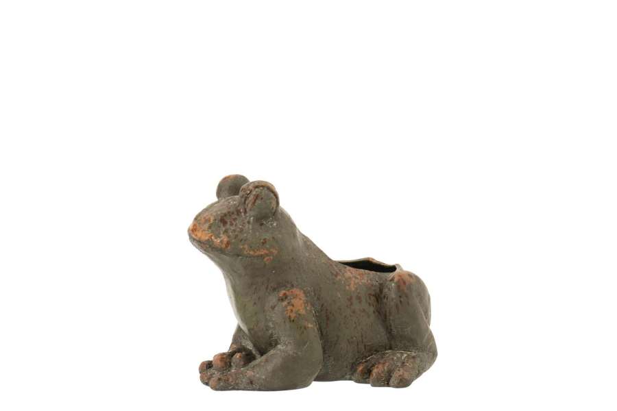 FLOWERPOT ANTIQUE OUTDOOR MAGNESIUM DARK GREEN