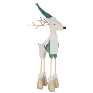 REINDEER STANDING POLYESTER MULTICOLORED LARGE
