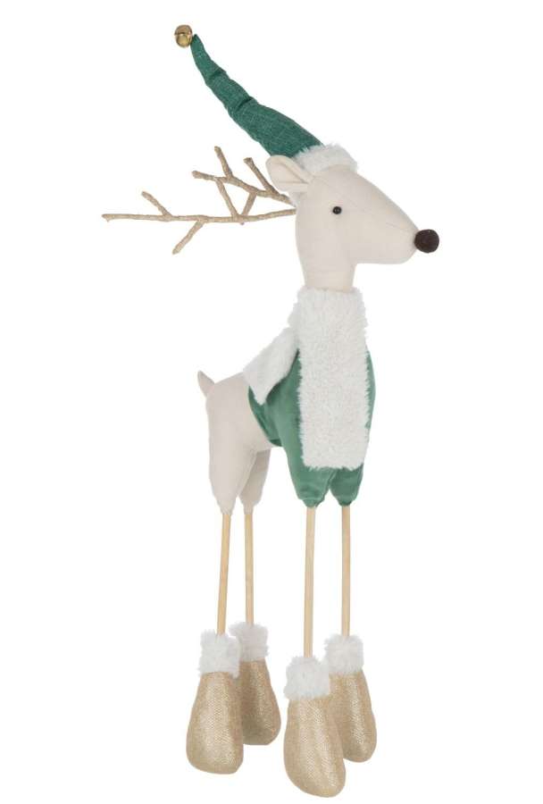 REINDEER STANDING POLYESTER MULTICOLORED LARGE
