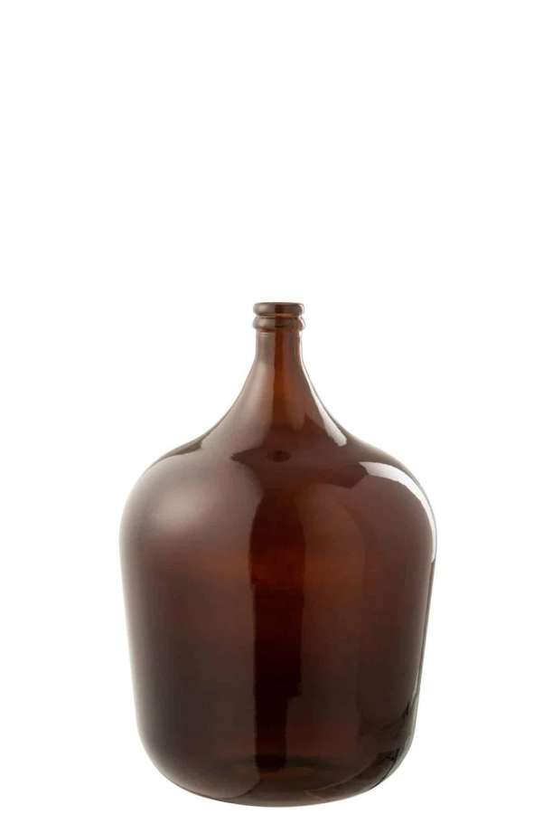 VASE CARAFE GLASS BROWN