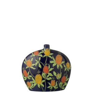 VASE PINEAPPLE PORCELAIN MULTICOLORED MEDIUM