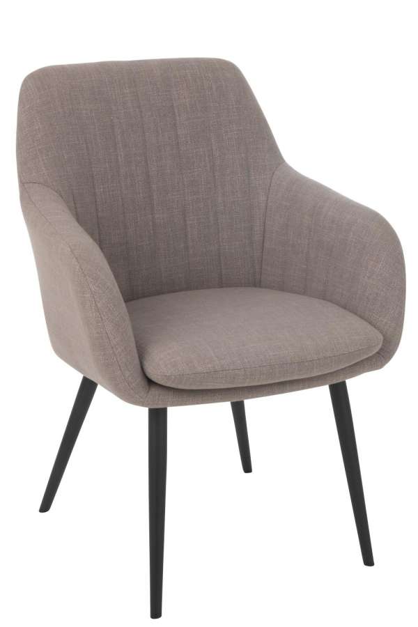 CHAIR MILES STEEL/FOAM TAUPE