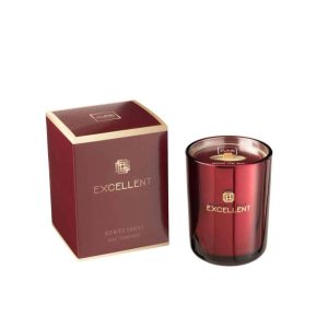 SCENTED CANDLE EXCELLENT ROSE CHAMPAGNE WINE RED SMALL-50U