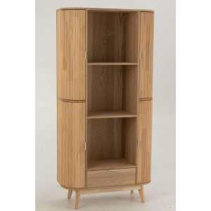 SHELF ROUNDED MDF/PINE WOOD NATURAL