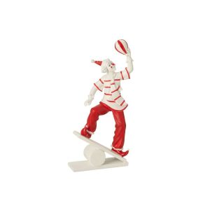 CLOWN EQUILIBRIST STONE WHITE/RED