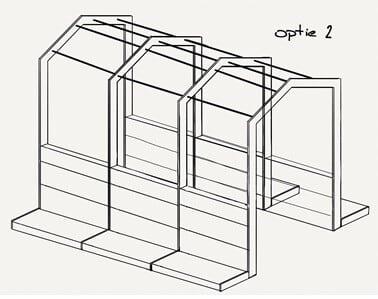 SHOP IN SHOP HOUSE WOOD/METAL BLACK