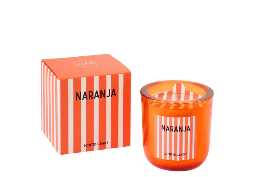 SCENTED CANDLE NARANJA WAX ORANGE SMALL