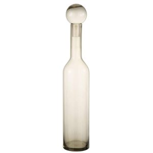 BOTTLE DECO NORMA GLASS GREY LARGE