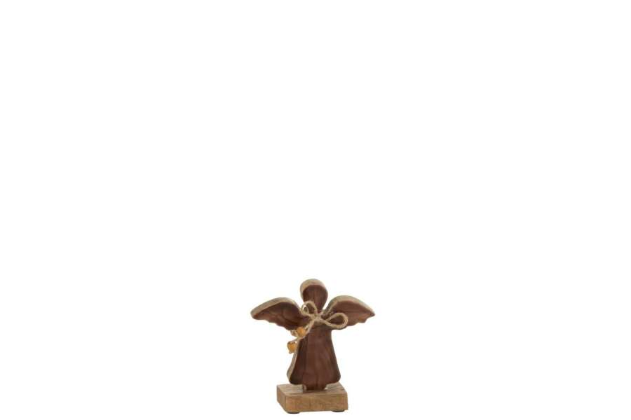 ANGEL ON FOOT VARNISHED BROWN SMALL