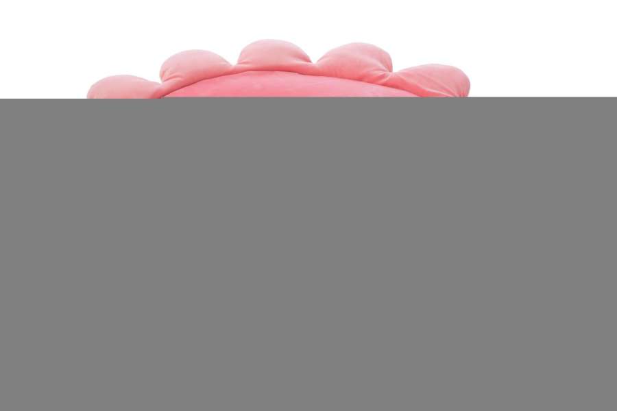 PLAYMAT FLOWER POLYESTER DARK PINK/LIGHT PINK
