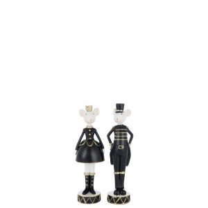 MOUSE MUSICIAN POLYRESIN MULTICOLORED SMALL ASSORTMENT OF 2