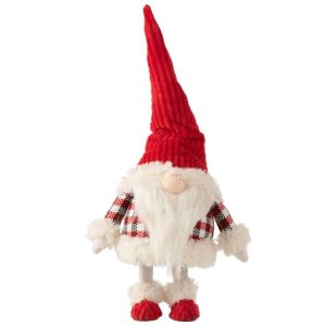 SANTA STANDING WOBBLE PLUSH RED/WHITE