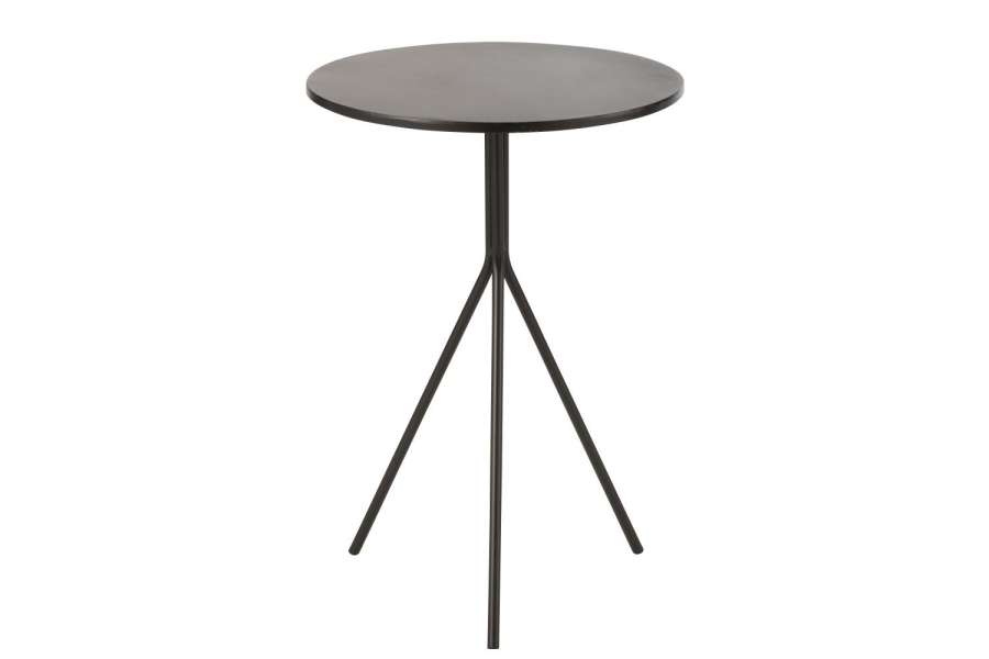 COFEE TABLE ROUND METAL BLACK