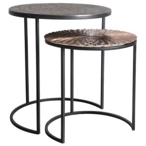 Limosa settebord s/2 i kobber,bronse og sort metall