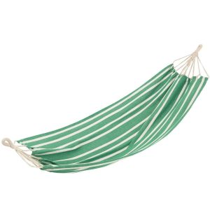 HAMMOCK STRIPES COTTON/POLYESTER DARK GREEN/WHITE