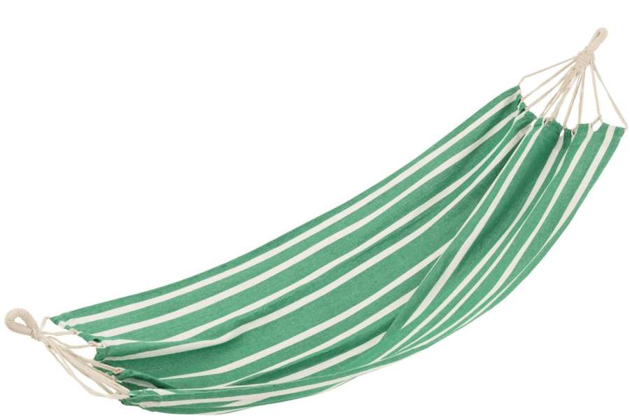 HAMMOCK STRIPES COTTON/POLYESTER DARK GREEN/WHITE