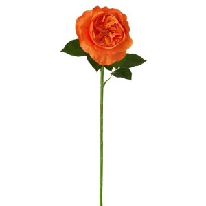 ROSE REAL TOUCH FABRIC DARK ORANGE