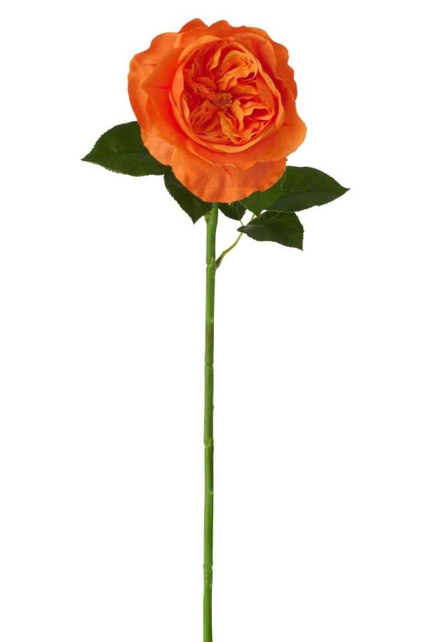 ROSE REAL TOUCH FABRIC DARK ORANGE