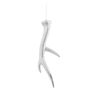 HANGER ANTLERS PLASTIC SILVER