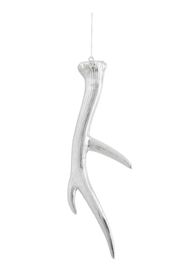 HANGER ANTLERS PLASTIC SILVER