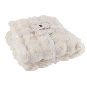 PLAID WAVE POLYESTER WHITE