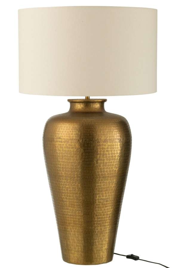 HOUSE LAMP CYLINDER ALUMINIUM GOLD COLORED