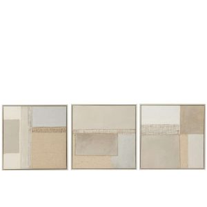 PAINTING TOD CANVAS/PINEWOOD MIX ASSORTMENT OF 3