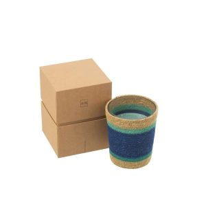 SCENTED CANDLE BASKET WAX AZURE MEDIUM-55HOURS