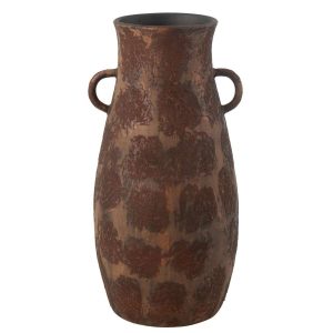 VASE AMPHORE TERRA BROWN/RUST LARGE