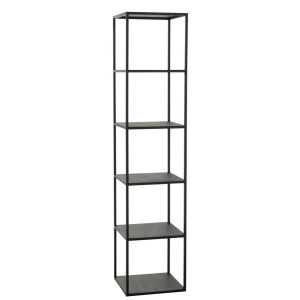 RACK 6 LEVELS METAL BLACK