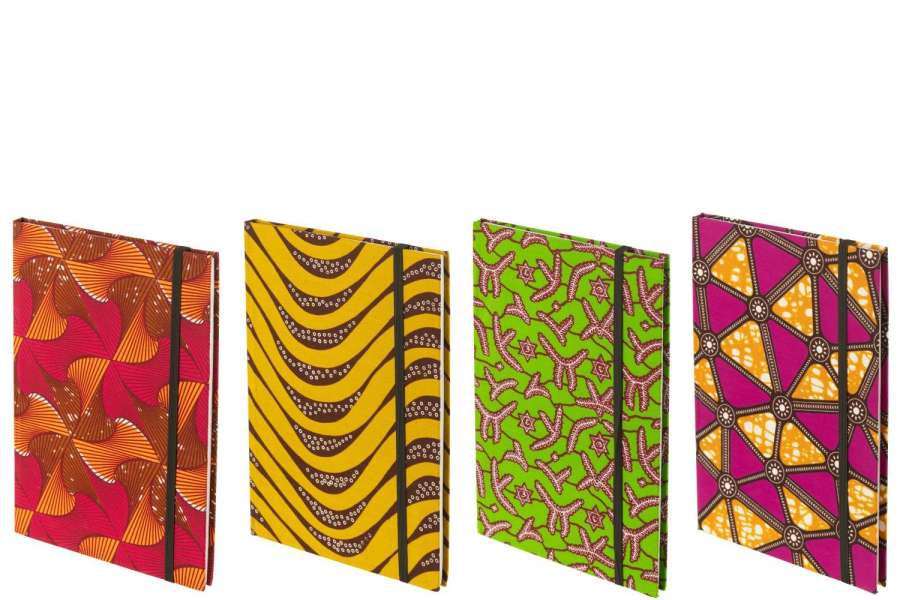 NOTEBOOK A4 PATTERN PAPER/TEXTILE MIX LARGE ASSORTMENT OF 4