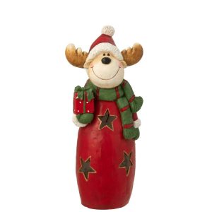 REINDEER SCARF + HAT MAGNESIUM MULTICOLORED LARGE