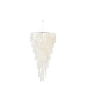 HANGER CAPIZ WHITE MEDIUM