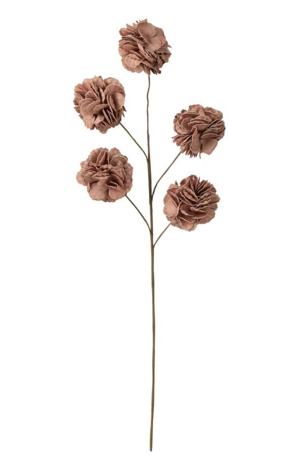 FLOWER BRANCH 5 POMPOMS EVA NUDE PINK