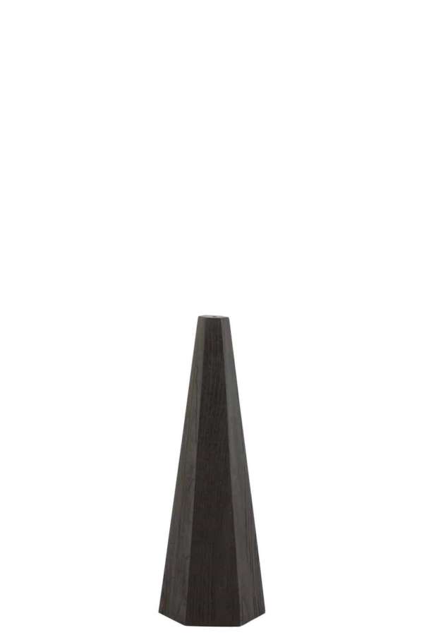 TABLE LAMP FOOT OCTOGONAL HARDWOOD BLACK