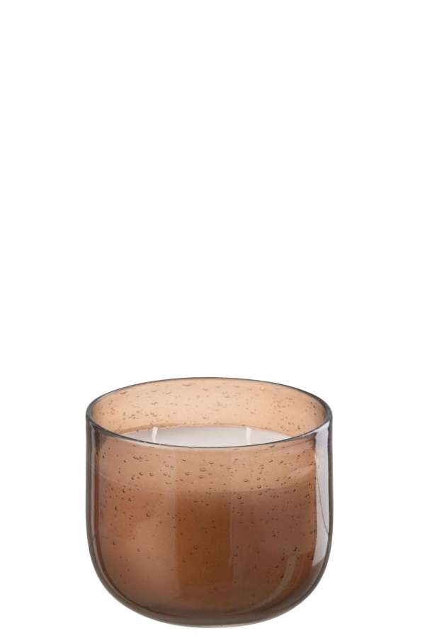 SCENTED CANDLE LI-LY LAND WAX BROWN SMALL-30H