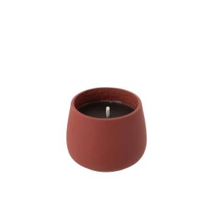 OUTDOOR CANDLE CYRA CEMENT RED SMALL-18 HOURS