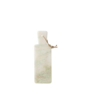 CHEESE BOARD RECTANGLE MARBLE WHITE GREEN SMALL