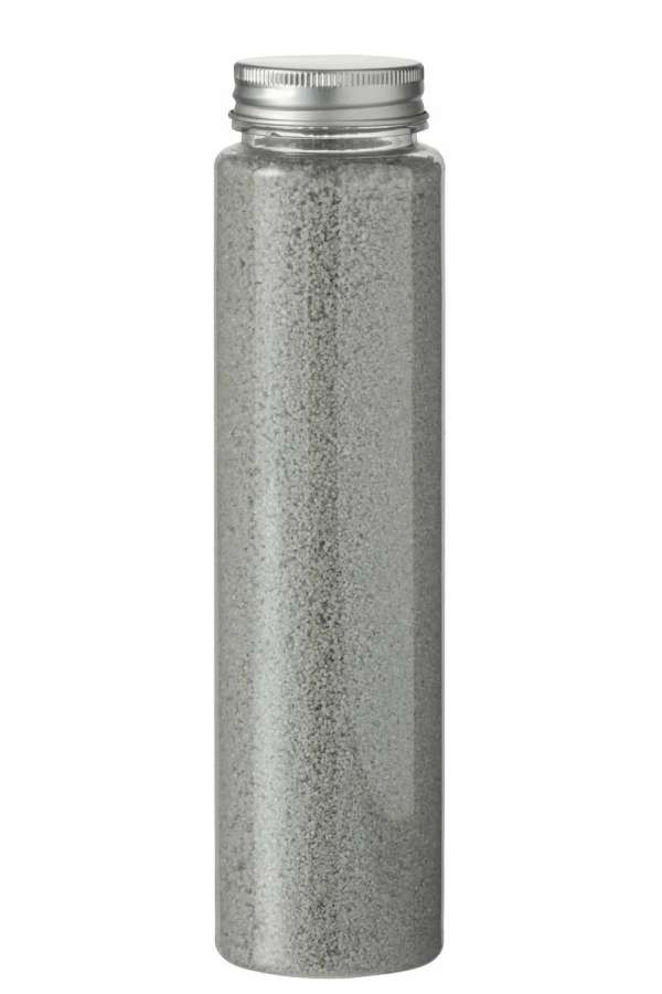 DECORATIONAL SAND 630GRAMS IN BOTTLE LIGHT GREY