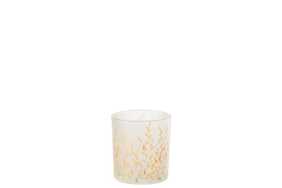 TEALIGHT HOLDER SALLY GLASS ORANGE/TRANSPARENT EXTRA SMALL