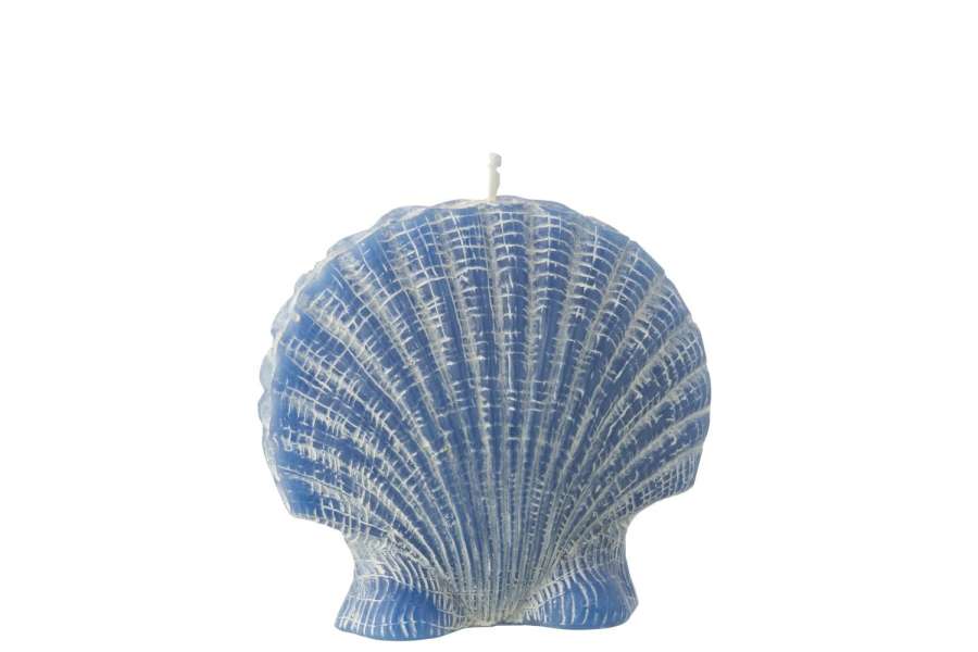 CANDLE SHELL WAX BLUE LARGE-8HOURS